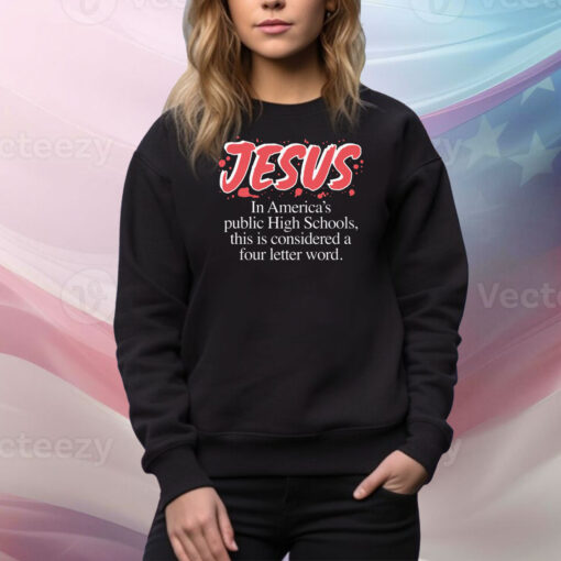 Jesus In America's Public High Schools, This Is Considered A Four Letter Word Hoodie TShirts