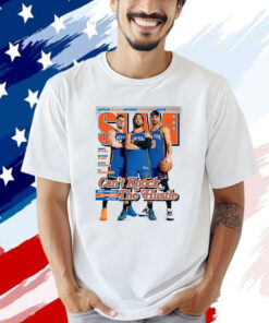 Knicks Donte DiVincenzo Jalen Brunson Josh Hart Slam T-Shirt