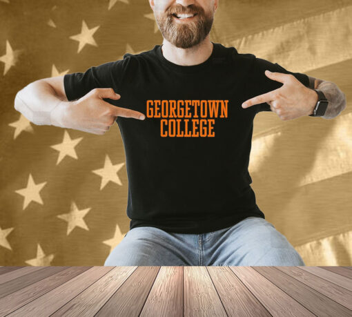 Matt Jones Wearing Georgetown College T-Shirt