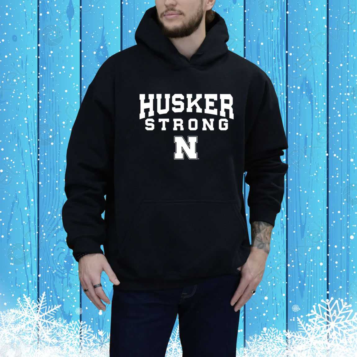 Nebraska Husker Strong Hoodie Shirt