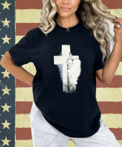 Nessa Barrett Who Is She Crucifix Distressed T-Shirt