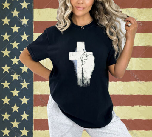 Nessa Barrett Who Is She Crucifix Distressed T-Shirt