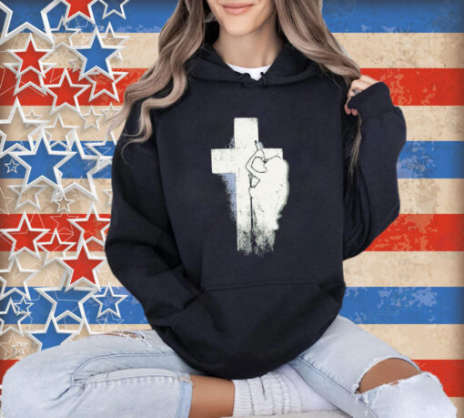 Nessa Barrett Who Is She Crucifix Distressed T-Shirt