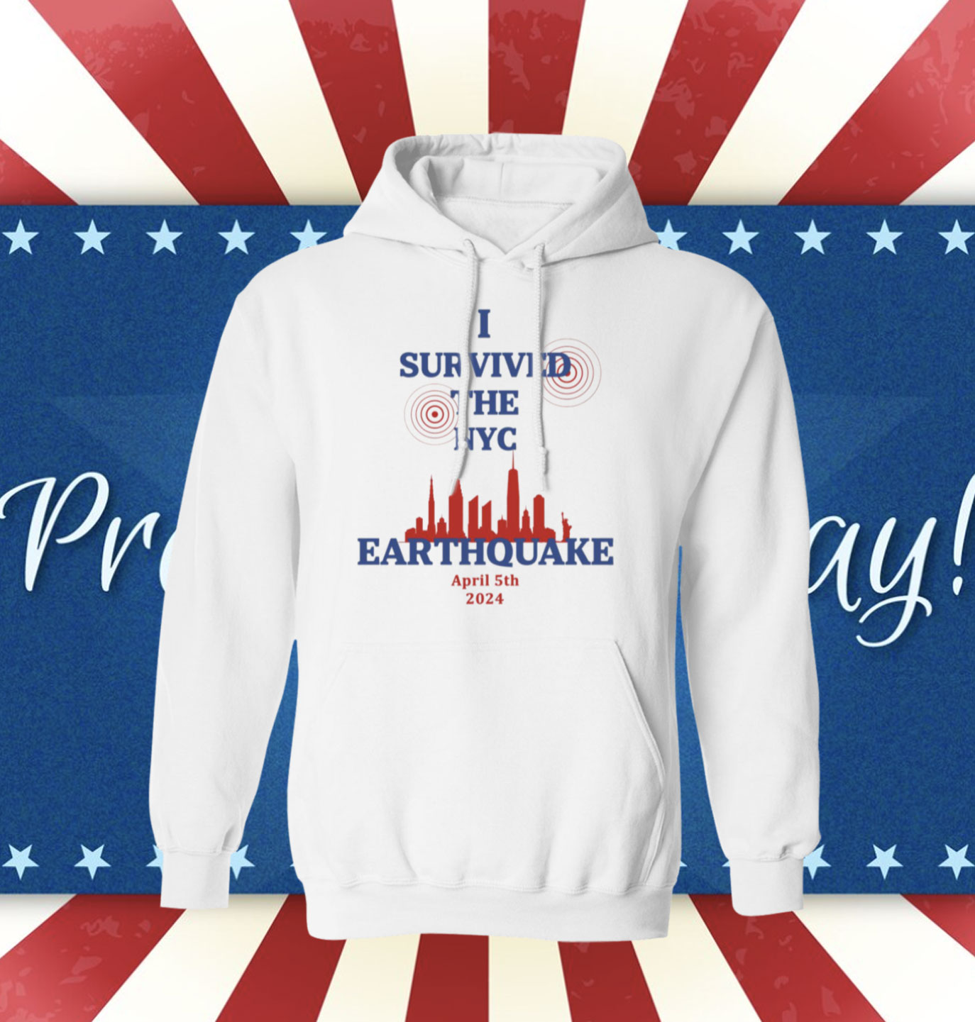 New I Survived The New York City Earthquake April 5th 2024 T-Shirt Hoodie
