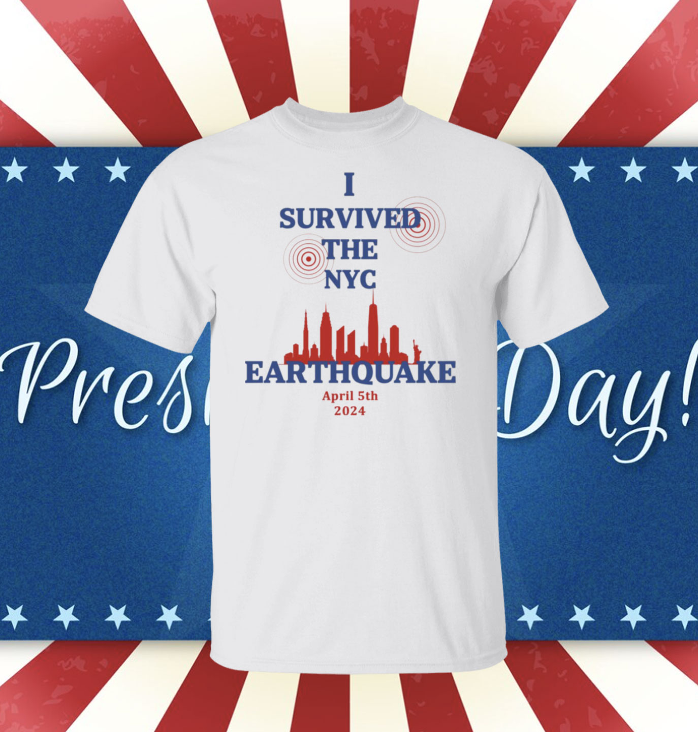 New I Survived The New York City Earthquake April 5th 2024 T-Shirt