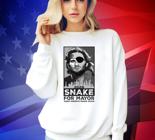 Official 2026 Snake For Nyc Mayor Make America Snake Again T-shirt