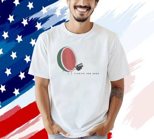 Official Cinema For Gaza Cameraman Watermelon T-shirt