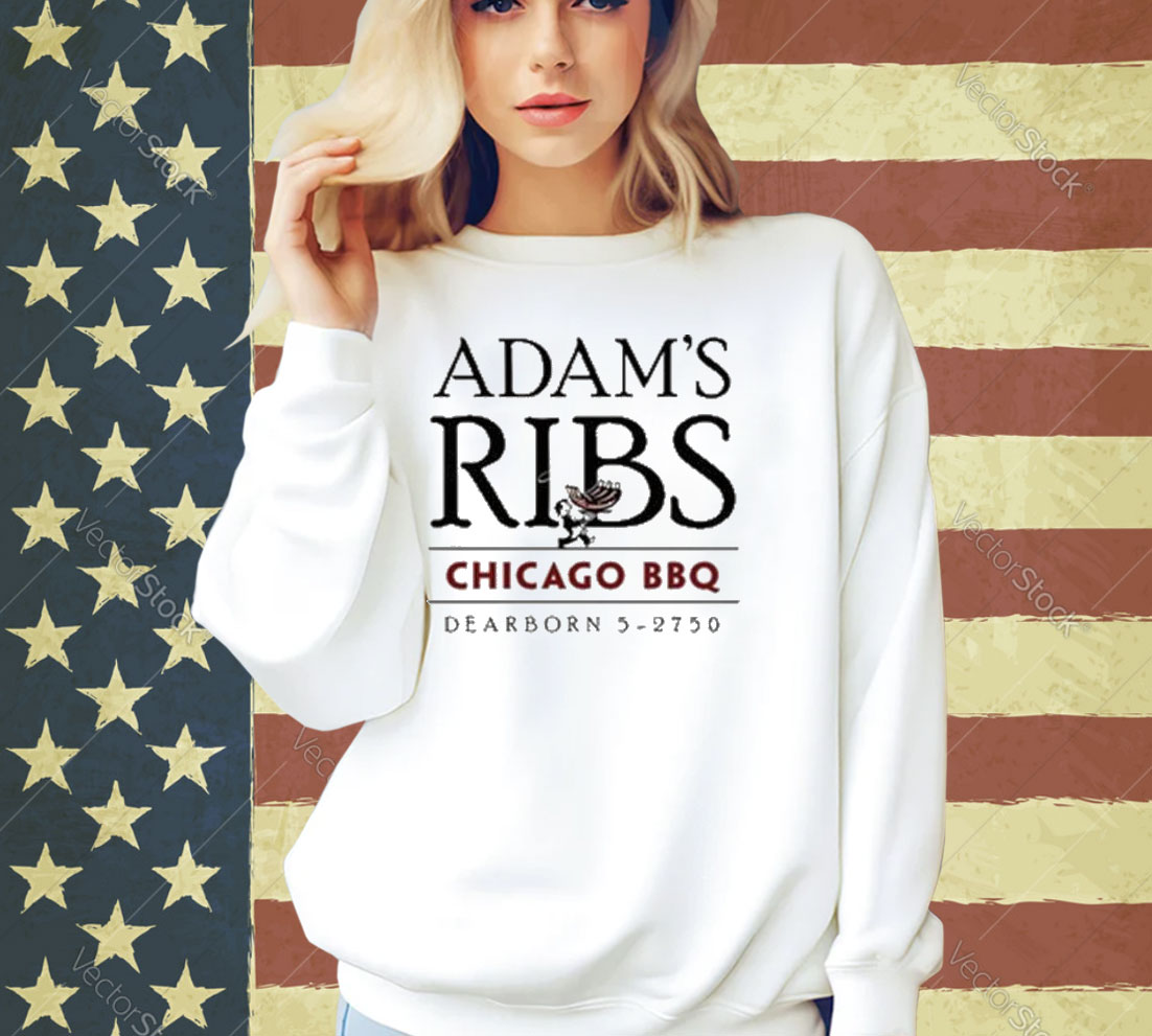 Official Coopersat Adam’s Ribs Chicago Bbq T-Shirt