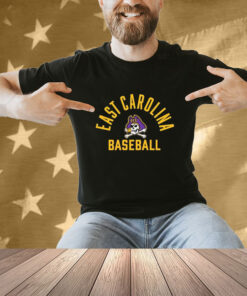 Official East Carolina Baseball Purple Arch Dixon Williams T-shirt