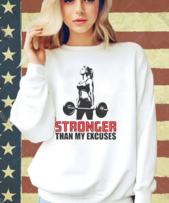 Official Empowering Workout Stronger Than My Excuses T-shirt