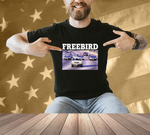 Official Freebird White Bronco T-Shirt