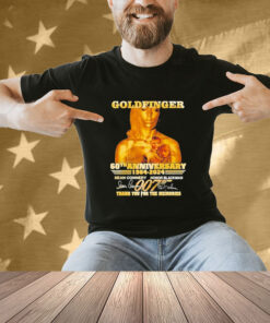 Official Goldfinger 60th Anniversary 1964-2024 Thank You For The Memories T-Shirt