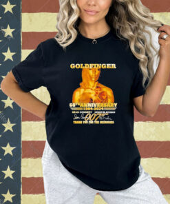 Official Goldfinger 60th Anniversary 1964-2024 Thank You For The Memories T-Shirt