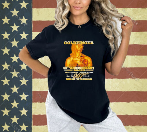 Official Goldfinger 60th Anniversary 1964-2024 Thank You For The Memories T-Shirt