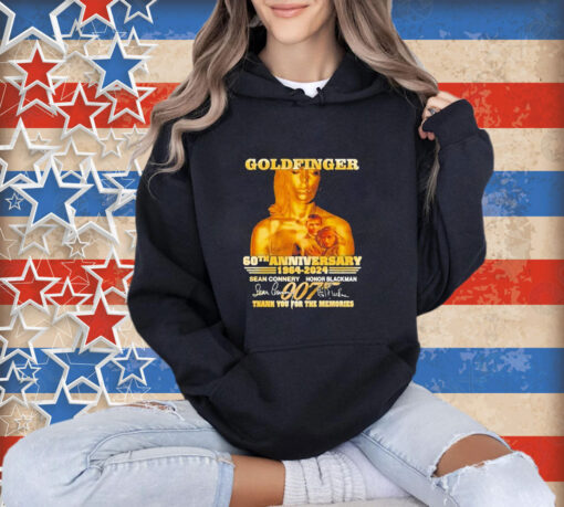 Official Goldfinger 60th Anniversary 1964-2024 Thank You For The Memories T-Shirt