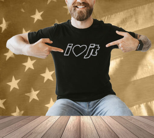 Official I Love Jt Glitter T-Shirt