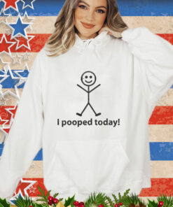 Official I Pooped Today Stick Man T-shirt