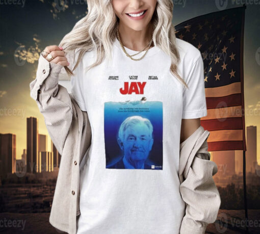 Official Jerome Powell Cathie Wood Retail Defense Jay T-shirt