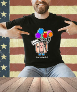 Official Keep Hot Dogs $1.50 W Balloons T-Shirt