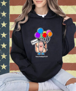 Official Keep Hot Dogs $1.50 W Balloons T-Shirt