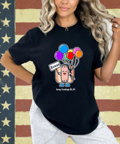 Official Keep Hot Dogs $1.50 W Balloons T-Shirt