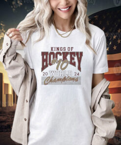 Official King Of Hockey #10 World Champions 2024 University Of Denver Hockey 10 Times Champions T-shirt