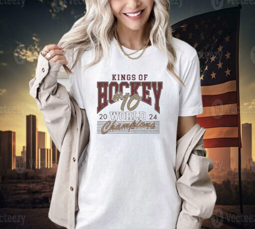 Official King Of Hockey #10 World Champions 2024 University Of Denver Hockey 10 Times Champions T-shirt