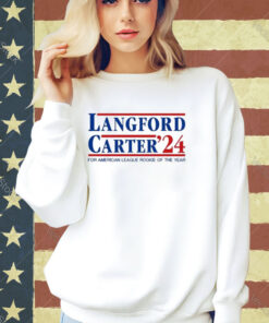 Official Langford Carter ’24 For American League Rookie Of The Year T-Shirt