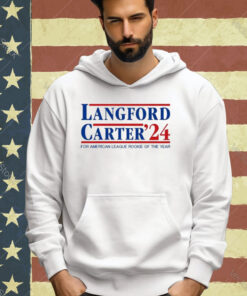 Official Langford Carter ’24 For American League Rookie Of The Year T-Shirt