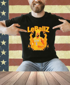 Official Lebron James Leballz Los Angeles Lakers T-Shirt