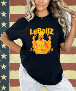 Official Lebron James Leballz Los Angeles Lakers T-Shirt