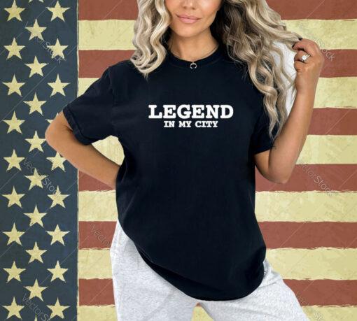 Official Mr.karlous Wearing Legend In My City T-Shirt