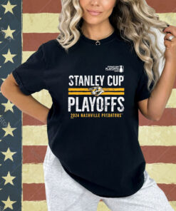 Official Nashville Predators 2024 Stanley Cup Playoffs Crossbar Tri-blend T-Shirt