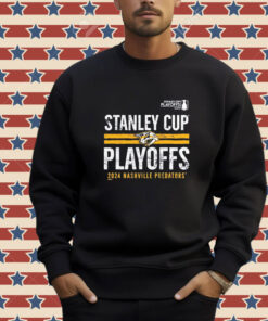 Official Nashville Predators 2024 Stanley Cup Playoffs Crossbar Tri-blend T-Shirt