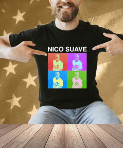 Official Nico Suave Baseball Player Colorful Images T-shirt