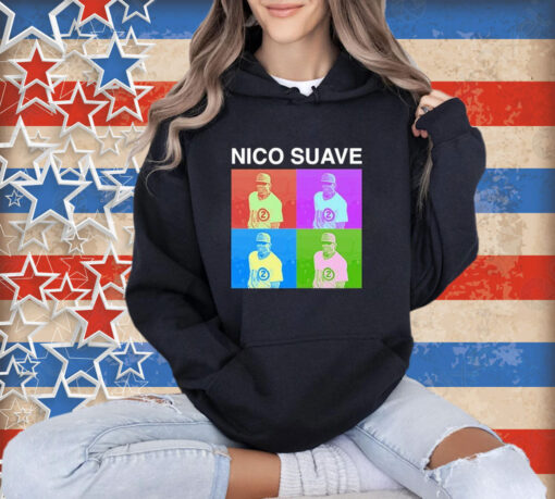 Official Nico Suave Baseball Player Colorful Images T-shirt