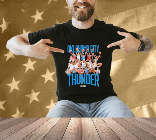 Official Okc Thunder 2024 Playoff Roster T-shirt