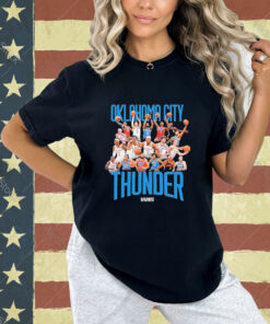 Official Okc Thunder 2024 Playoff Roster T-shirt