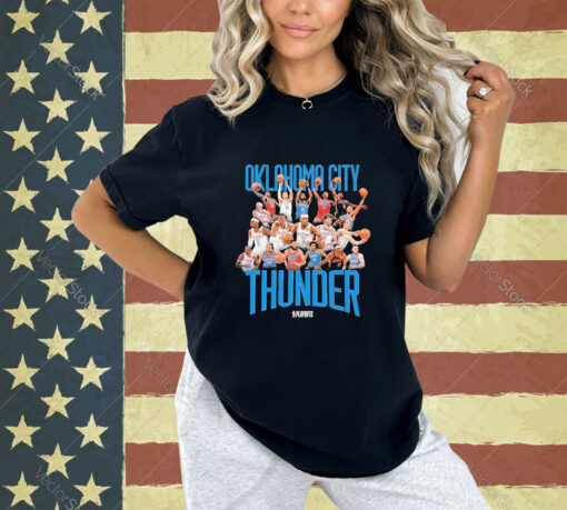 Official Okc Thunder 2024 Playoff Roster T-shirt