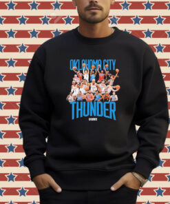 Official Okc Thunder 2024 Playoff Roster T-shirt