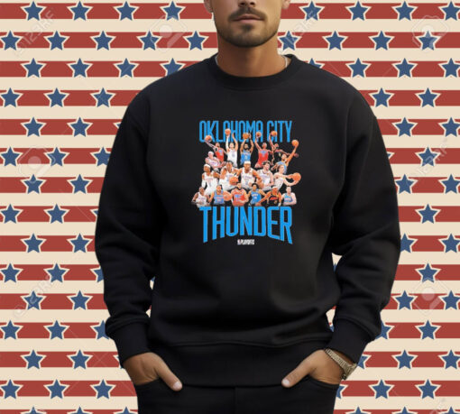 Official Okc Thunder 2024 Playoff Roster T-shirt