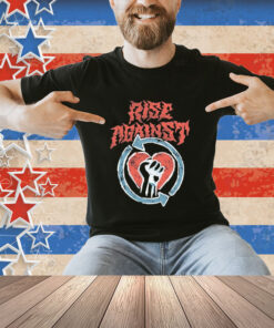 Official Rise Against Chalk Heartfist T-Shirt