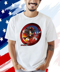 Official Sonic The Hedgehog Fearless Year Of Shadow Key Art T-Shirt