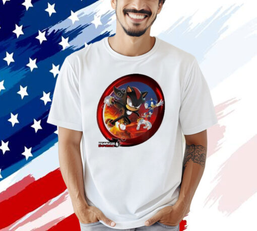 Official Sonic The Hedgehog Fearless Year Of Shadow Key Art T-Shirt