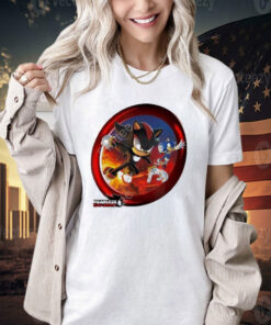 Official Sonic The Hedgehog Fearless Year Of Shadow Key Art T-Shirt