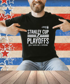 Official Tampa Bay Lightning 2024 Stanley Cup Playoffs Crossbar Tri-blend T-Shirt