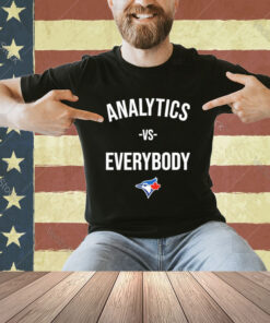 Official The Walk Off Podcast Toronto Blue Analytics Vs Everybody T-Shirt