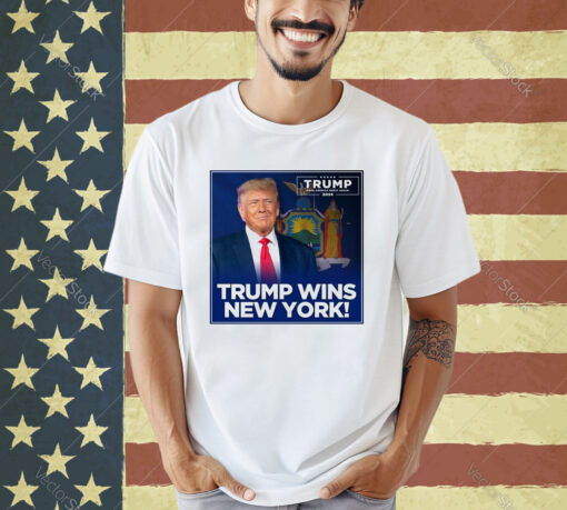 Official Trump Wins New York Trump Make America Great Again 2024 T-shirt