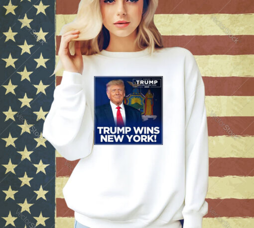 Official Trump Wins New York Trump Make America Great Again 2024 T-shirt