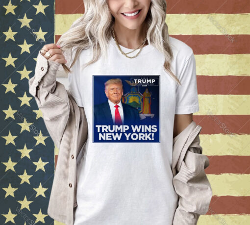 Official Trump Wins New York Trump Make America Great Again 2024 T-shirt